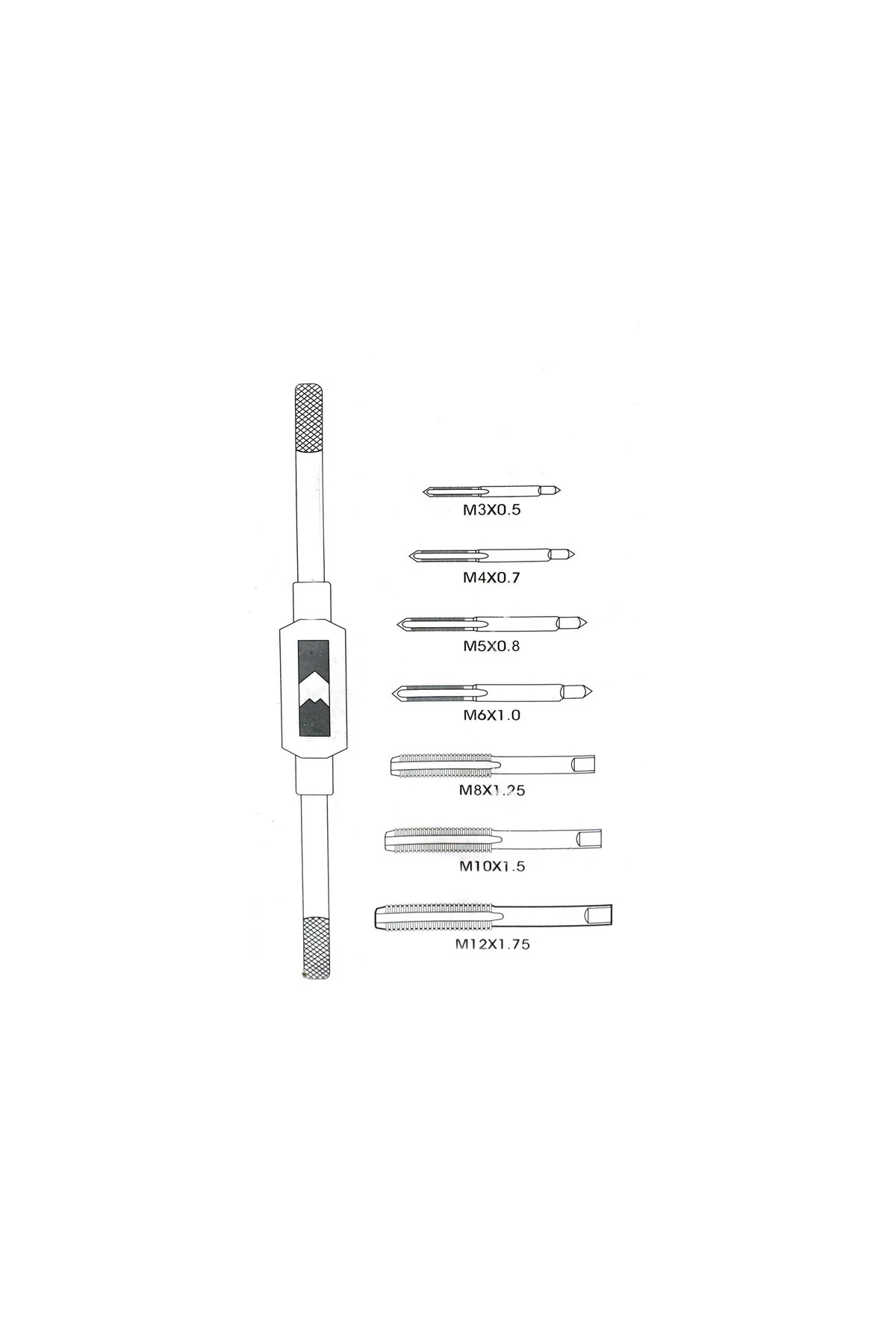 Tekli Kılavuz Seti Ve Kolu 8 Parça