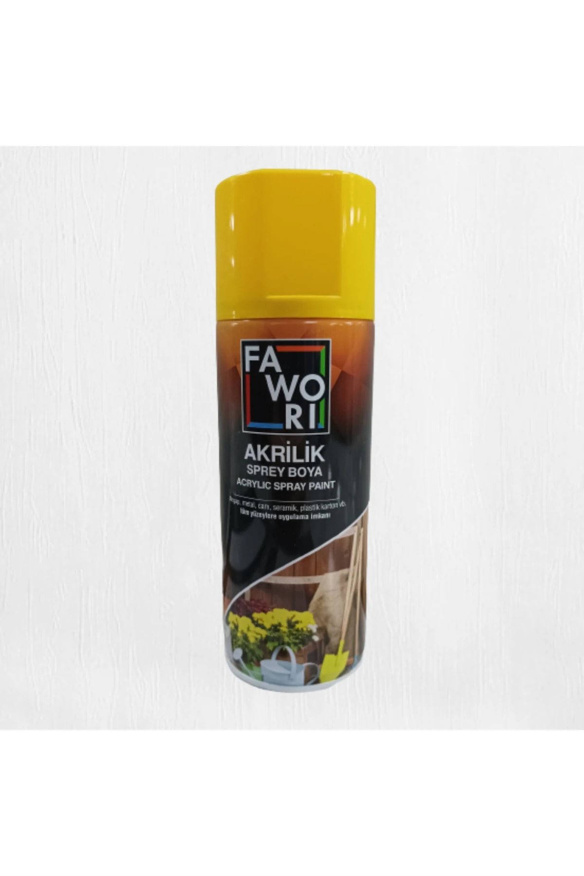 FAWORİ AKRİLİK SPREY BOYA 400 ML KROM SARI