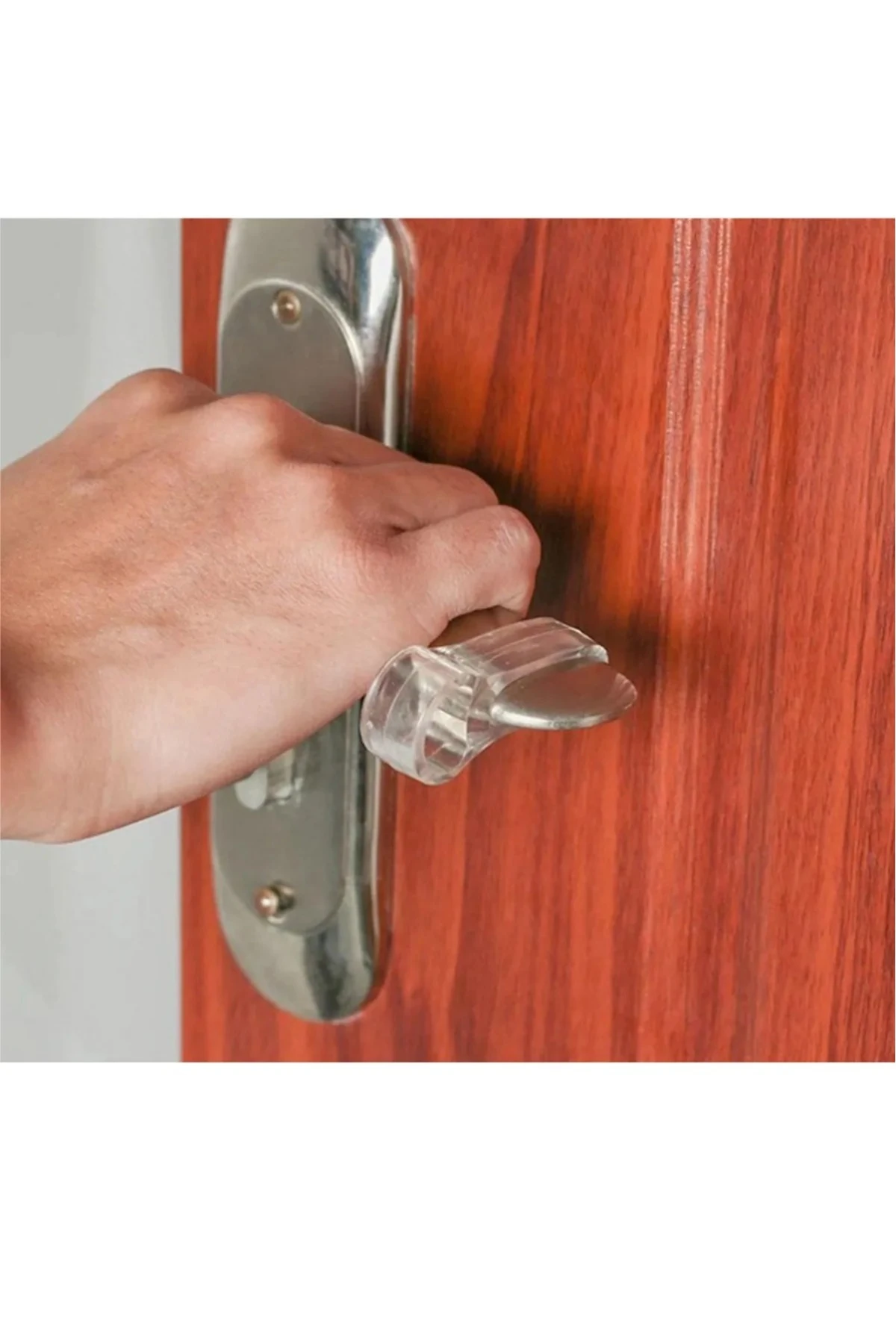 8 ADET Kapı Kolu Stoperi ve Pencere Kolu Stoperi Şeffaf Silikon Kapı Stoperi Kapı Kolu Tamponu