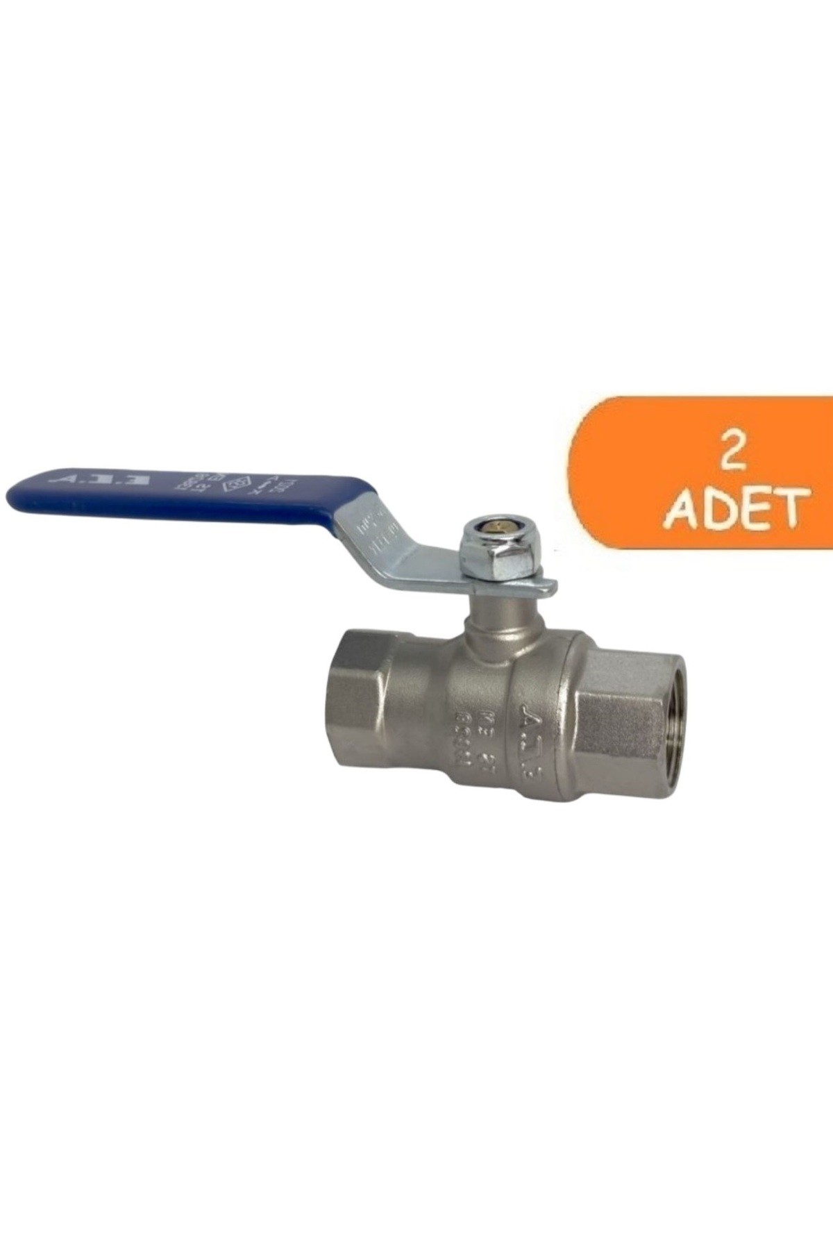 2 Adet ECA 3/4 İçme Suyu Küresel Valfi İç Vida x İç Vida PN10 602122169