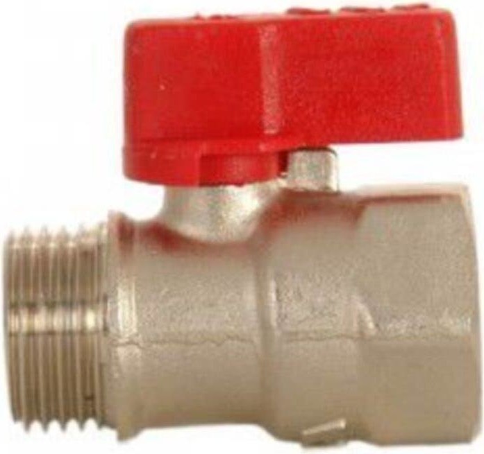 1/2" Mini Küresel Valf Kırmızı Iç Dış VIDA102122028