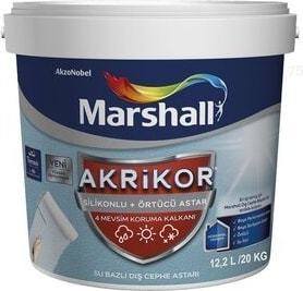 Akrikor Silikonlu Örtücü Dış Cephe Astarı 15 Lt (20 Kg)