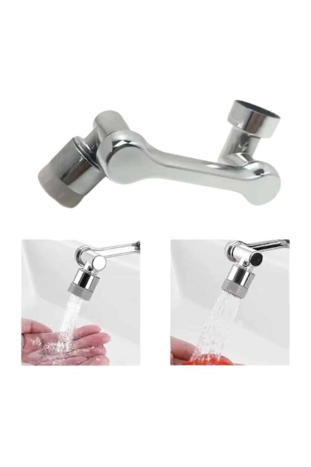 Dönebilen Musluk Başlığı Akrobat Mutfak Banyo Musluk Ucu Başlığı Oynar Baş - tygo3840-348