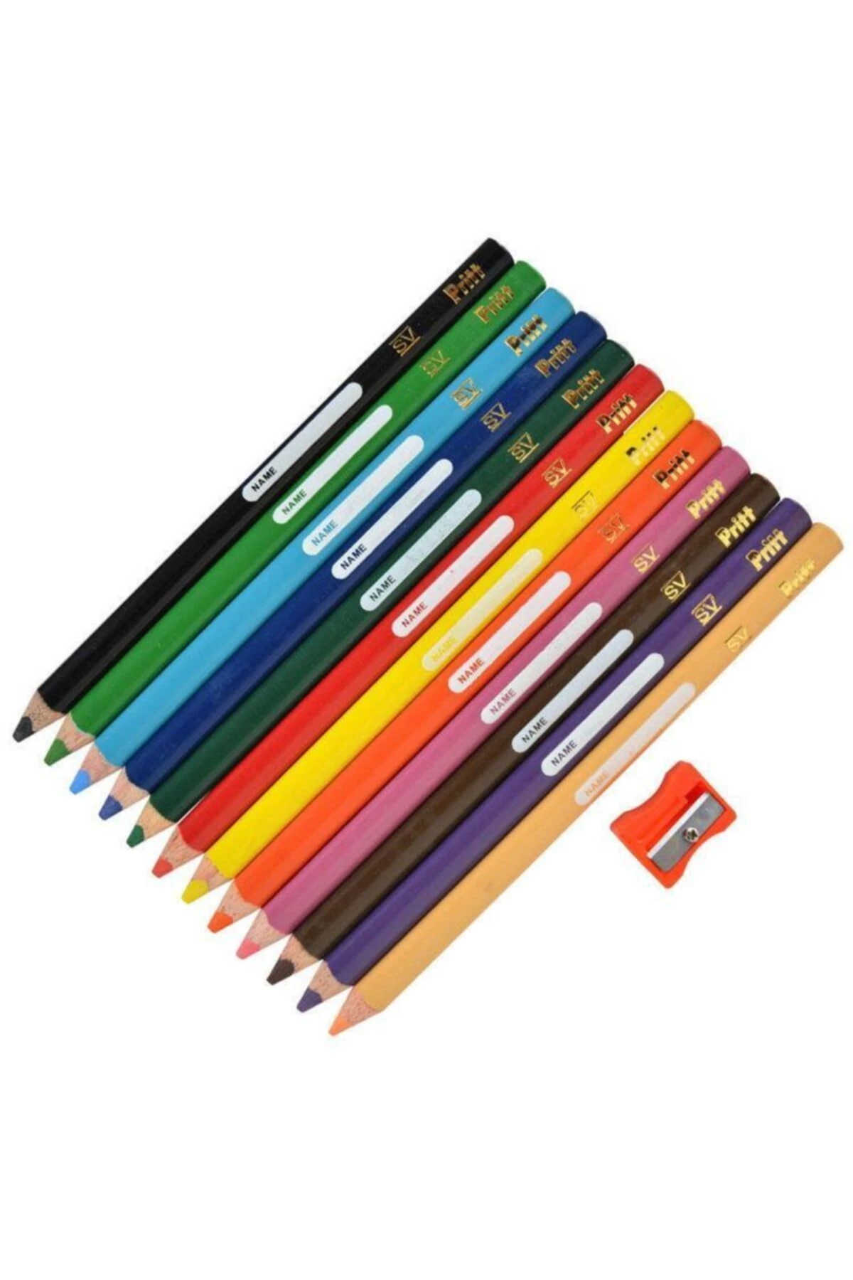 Jumbo Üçgen Boya Kalemi 12 Renk Karton Kutu