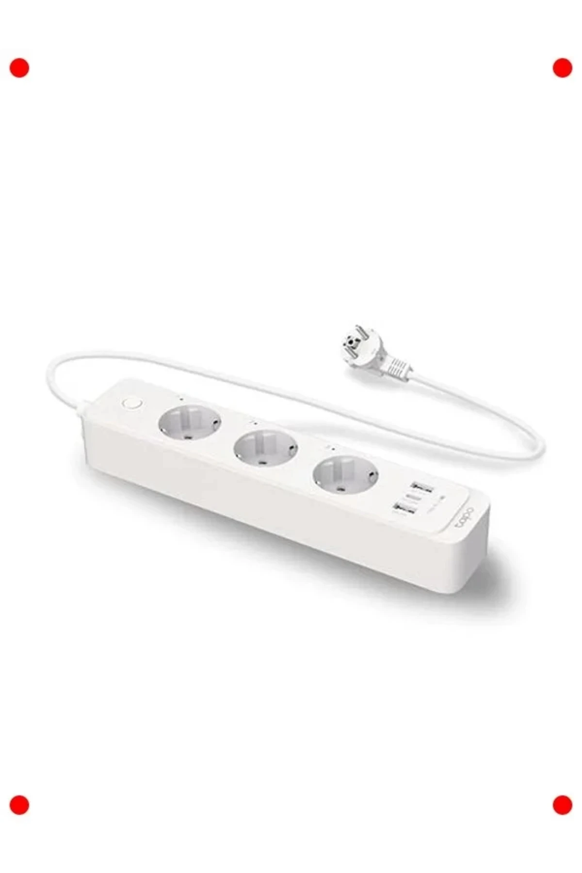 Akıllı Wi-Fi Çoklu Priz: 3'lü, Hızlı Şarj, Uzaktan Kontrol