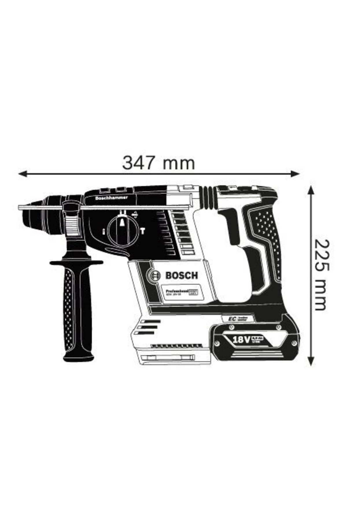 Professional Gbh 18v-26 F 6 Ah Çift Akülü Kırıcı/delici-çanta