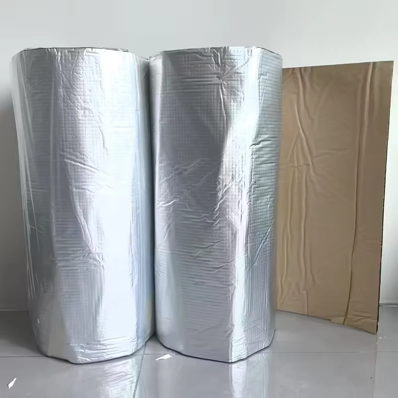 Oto Ses Yalıtım Malz. Folyolu 5m2 Araç ve Karavan Ses Isı Izolasyonu Süngeri 6mm Yapışkanlı