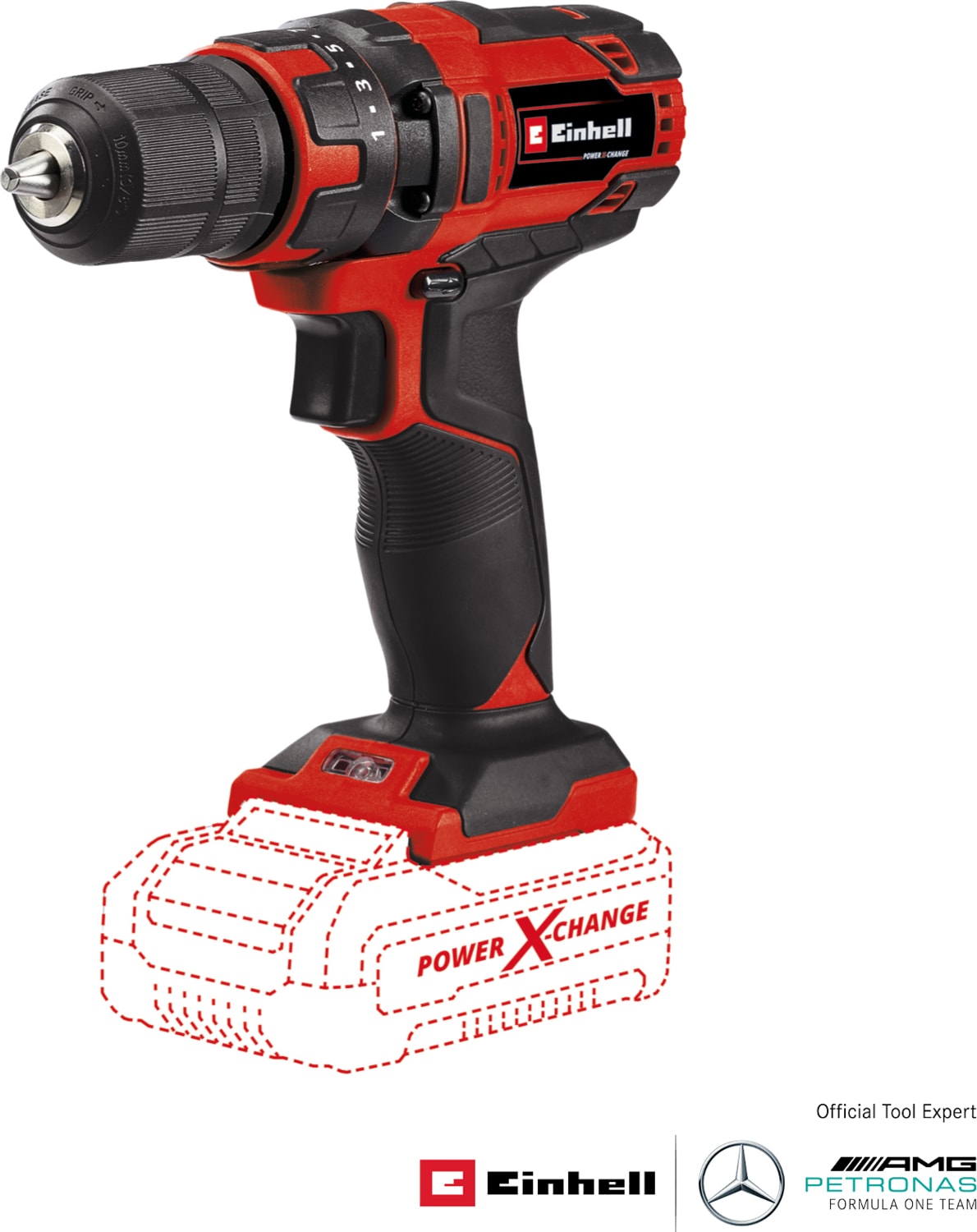EİNHELL Akülü Vidalama TC-CD 18/35 Li-Solo Power X-Change (Li-Ion, 18 V, 550 dak.-1, 35 Nm, 10 mm mandren, akü ve şarj cihazı dahil değildir) - 4513927