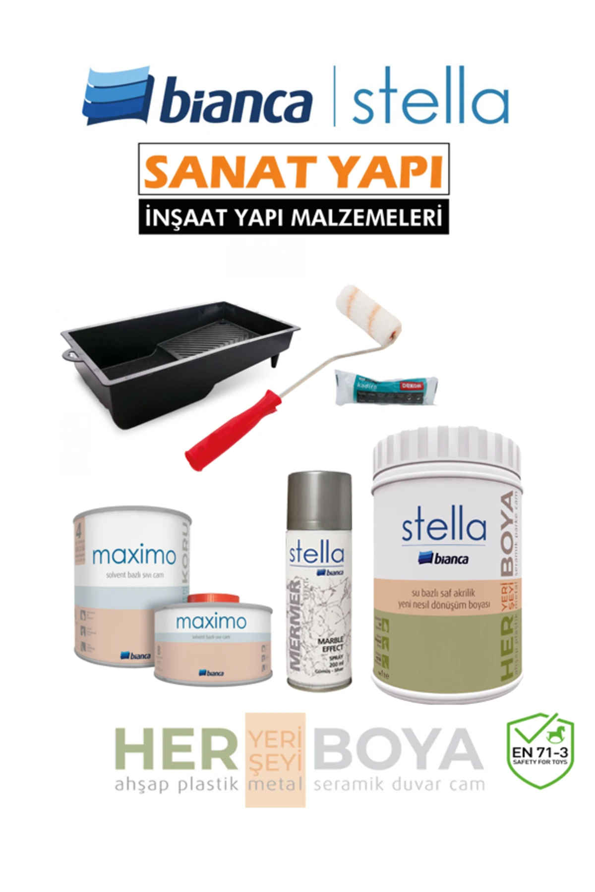 Boya Set ( Siyah Boya - Gümüş Efekt )