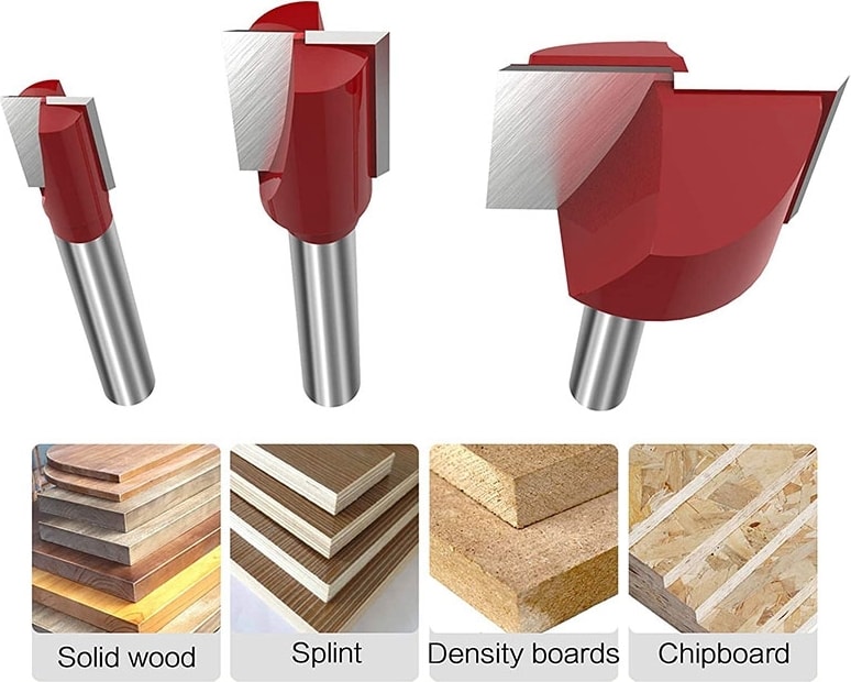 Adet Temizleme Alt Yönlendirici Bit Seti 6mm Shank Çift Flüt Karbür Kesici Düz Spoilboard Yüzey Planya Aracı (Yurt Dışından)