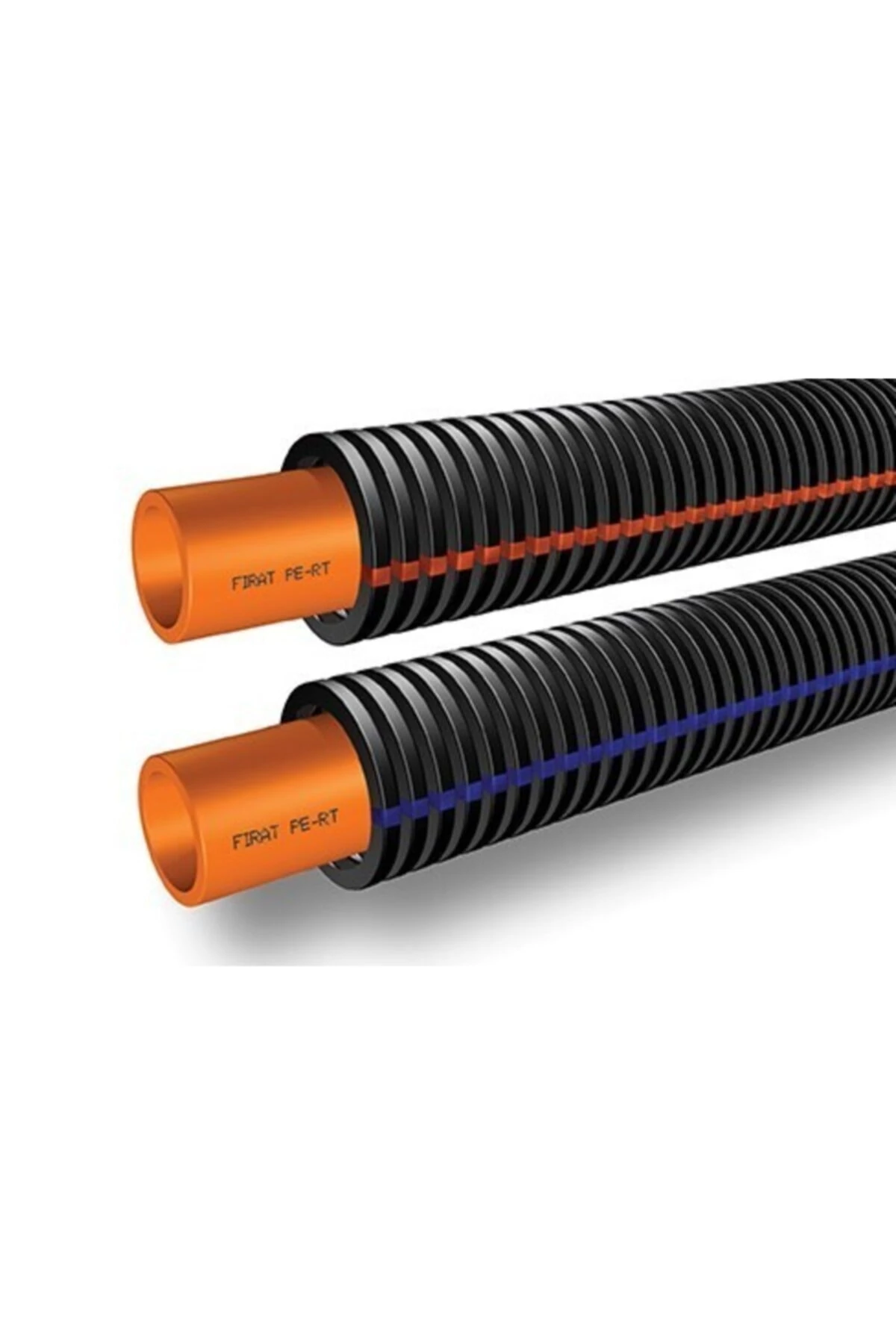 Turuncu Kılıflı Boru 16*1.8 Pe-rt (kırmızı) (oksijen Bariyersiz) (1 Bağ 100 Metre)