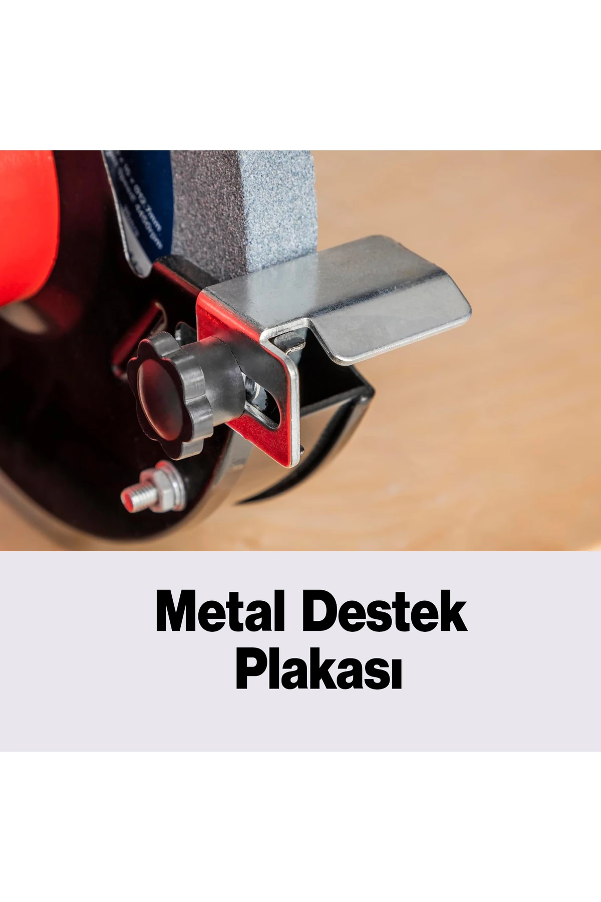 Elektrikli Tezgah Üstü Çark Bıçak Kesici Bileme Taş Motoru 150 mm Zımpara 350 W  Taşlama Metal