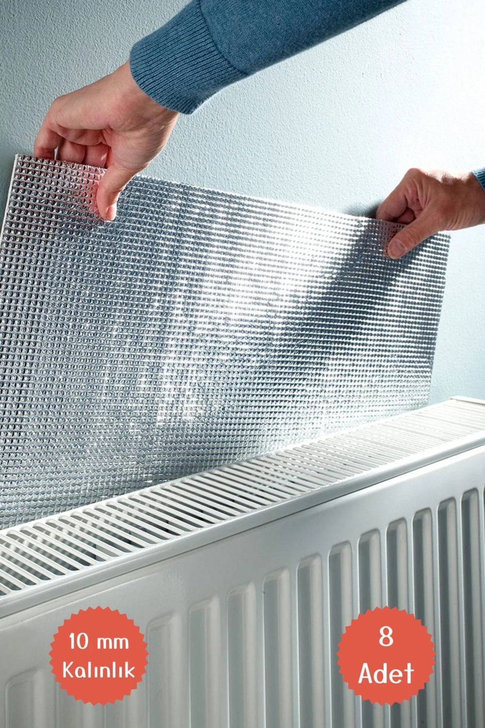 8li Kalorifer Radyatör Arkalığı Petek Arkası Isı Tasarruf Yalıtım Izolasyon Yansıtıcı Levha Plaka