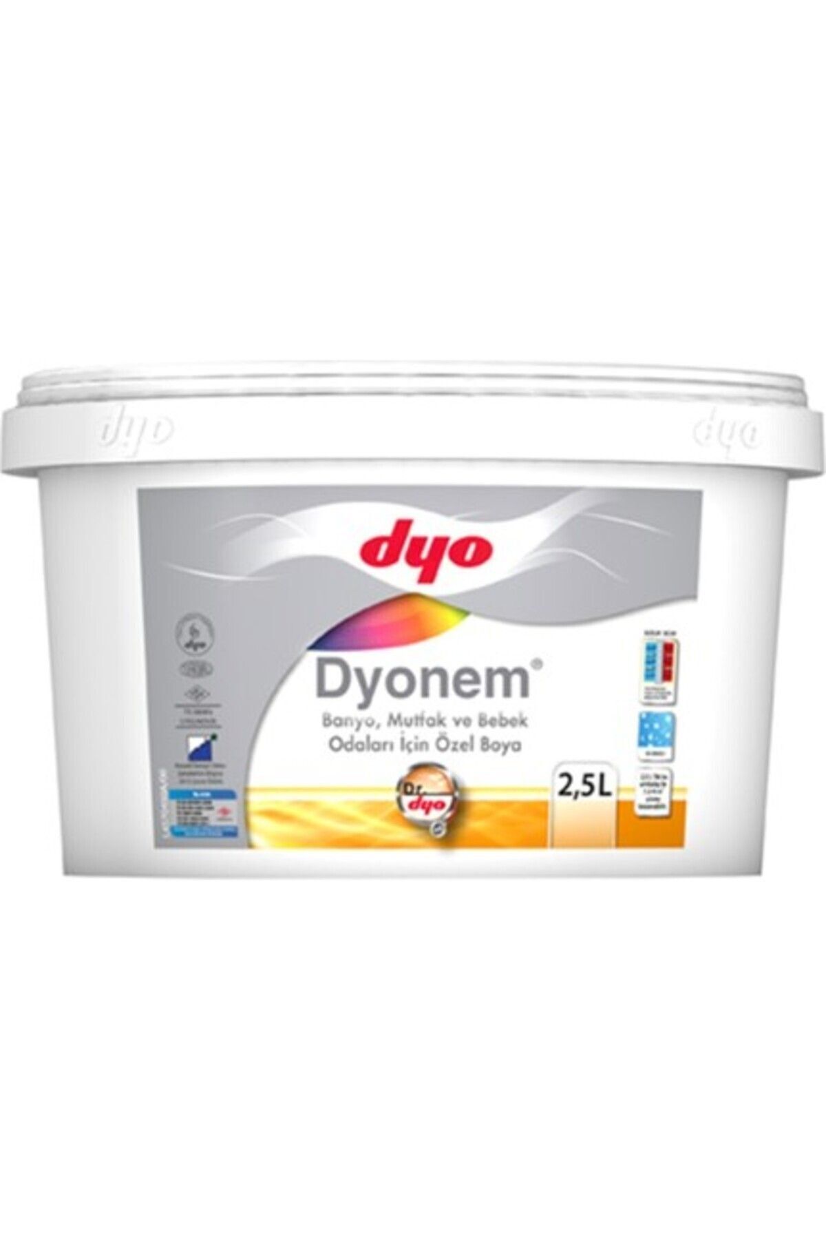 Nem Banyo Mutfak Ve Bebek Odaları Için Özel Boya Beyaz 2,5 Lt