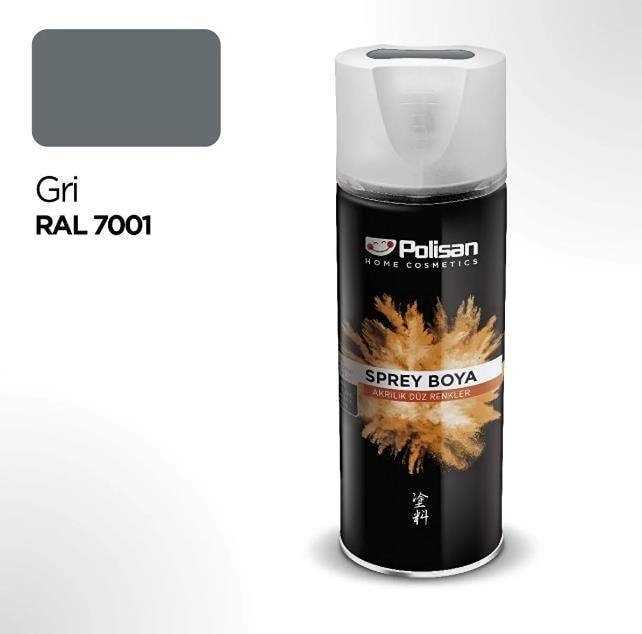 Akrilik Sprey Gri Ral 7001