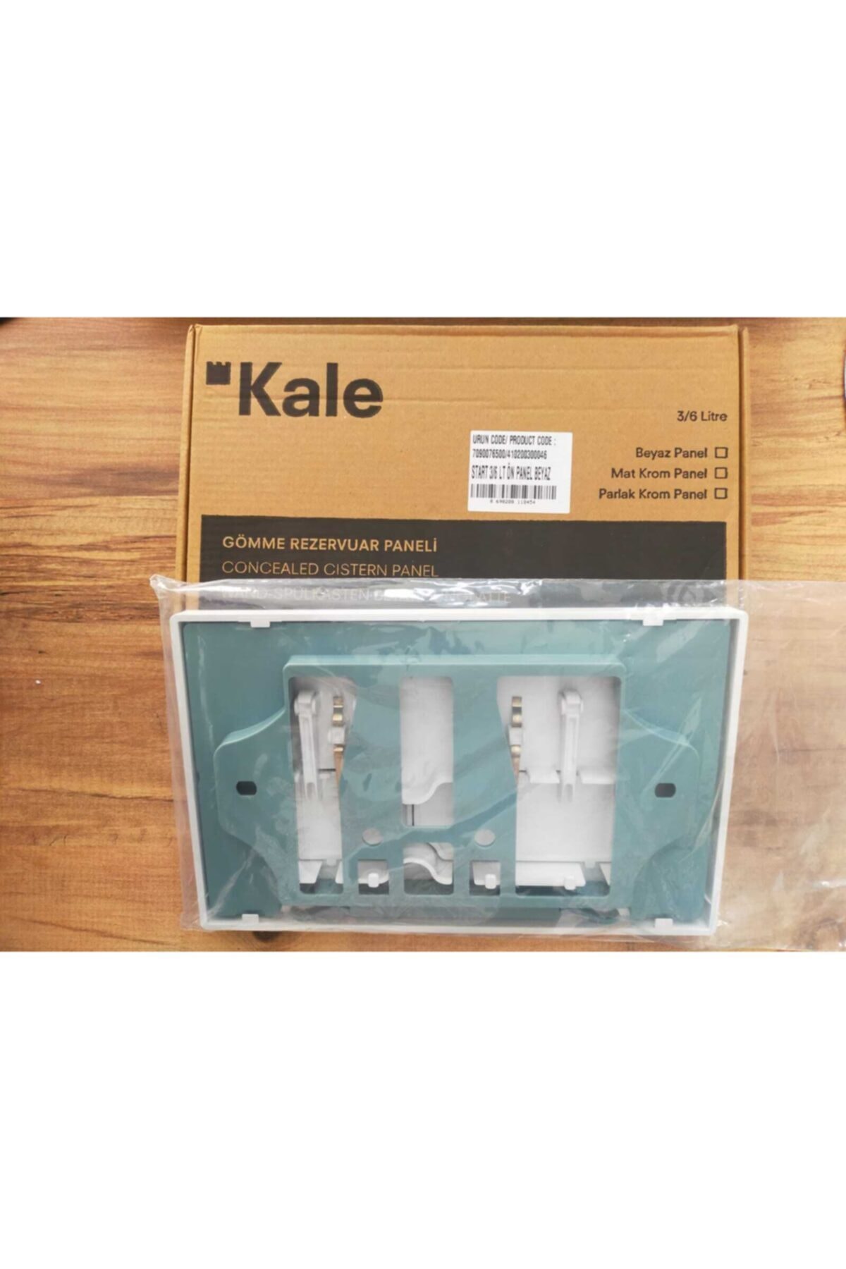 Start 3-6 Lt Gömme Rezervuar Ince Beyaz Kumanda Paneli