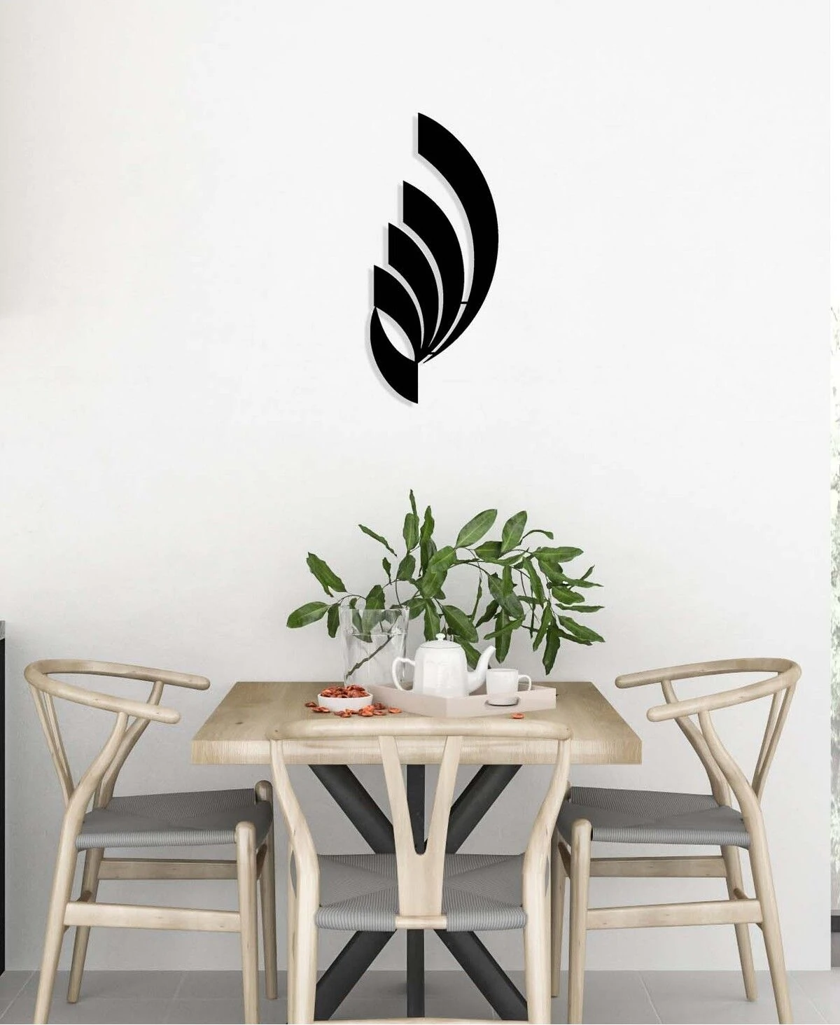 -Allah Islami Metal Tablo - Islami Ev Dekorasyonu - Dini Duvar Tabloları - 60 X 27 - Cm - Sıyah-Islm-102