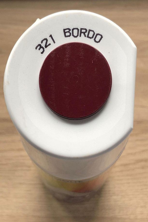 Bordo 321 Alüminyum-ahşap-plastik-demir-metal-sprey Boyama 400 ml