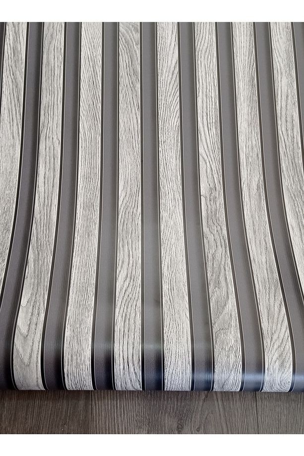 Üç boyutlu çıta desenli silinebilir duvar kağıdı 53 cm genişliğinde 10 metre uzunluğunda