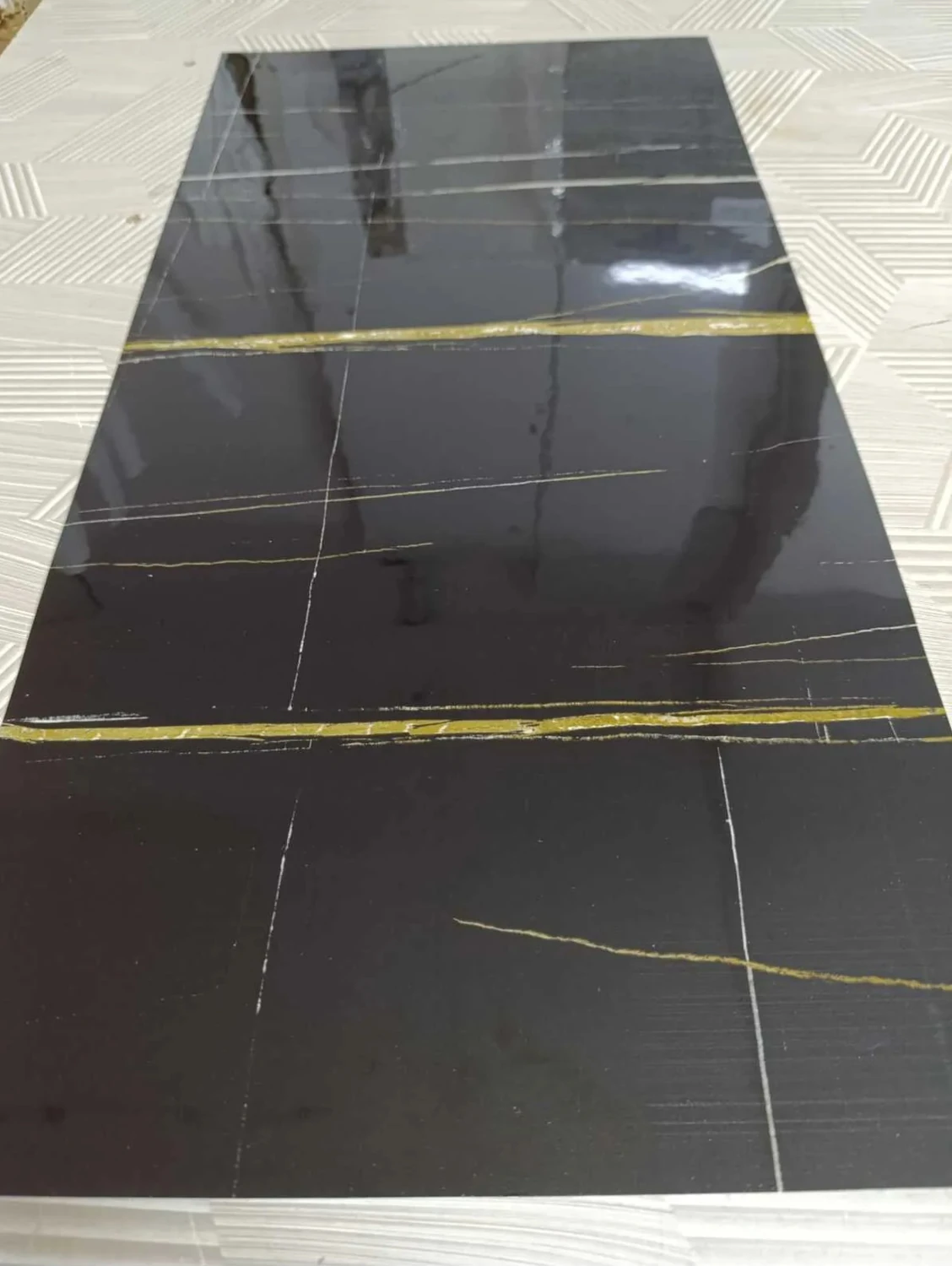 30X60 cm Mermer Desenli Yapışkanlı Seramik Desen Mutfak-Banyo-Wc Pvc Duvar Kaplama Paneli