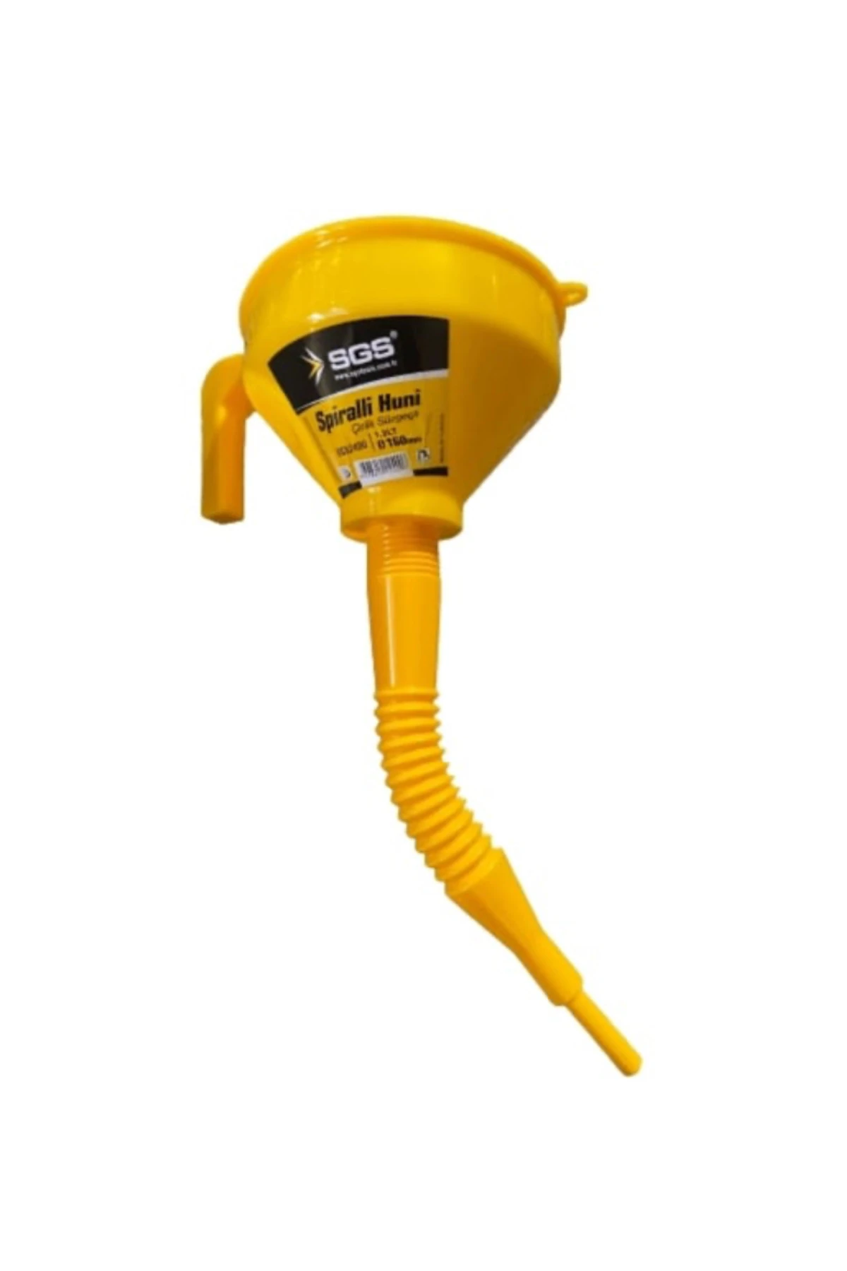 41cm sarı Roney süzgeçli körüklü Plastik huni