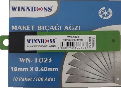 Maket Bıçağı Ağzı -WN-1023 -18MMX0,40MM - 20ADET