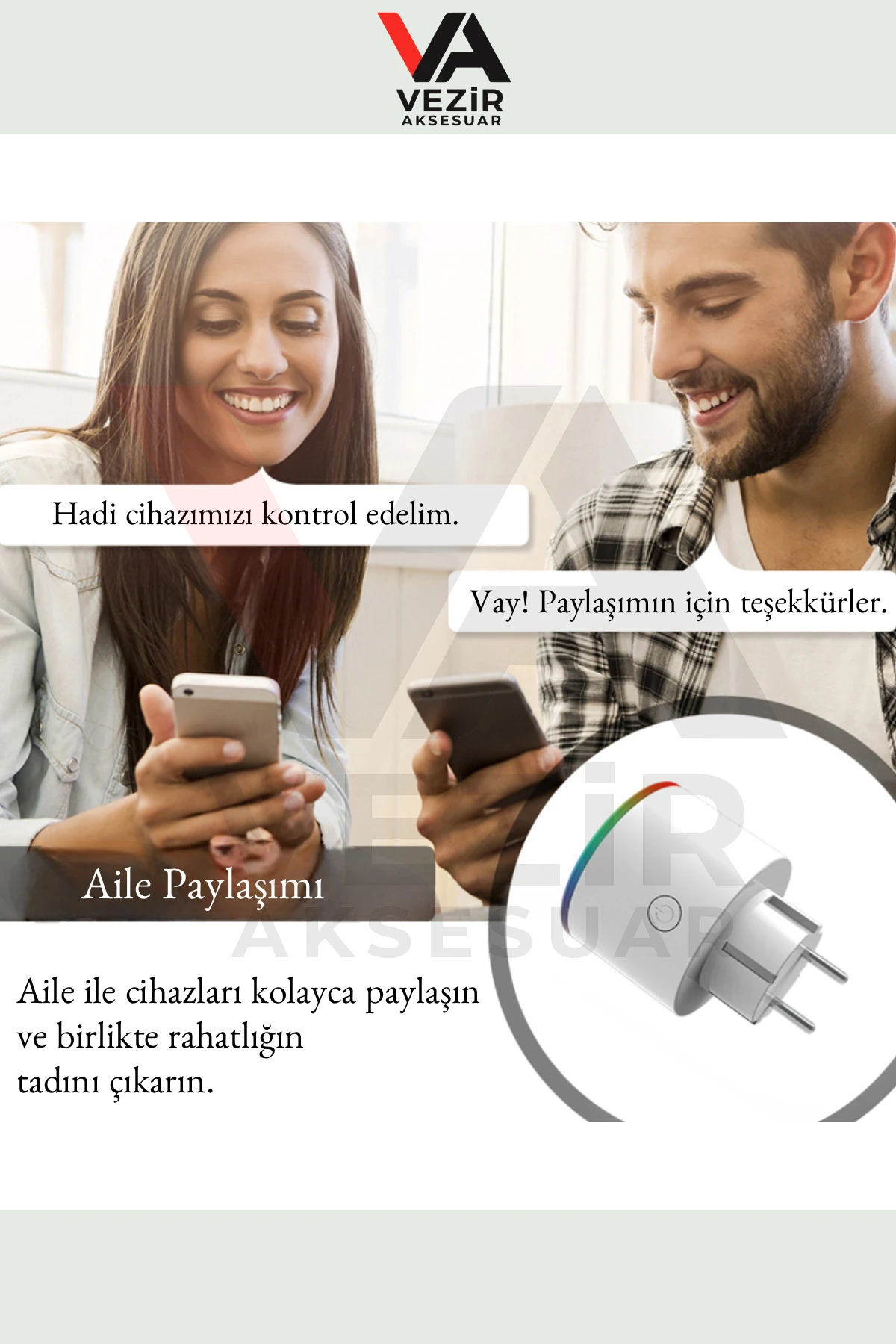 Fulltech Akıllı Priz – RGB Işıklı, Wi-Fi Kontrollü, 3680W, TUYA App Destekli Uzaktan Kontrol