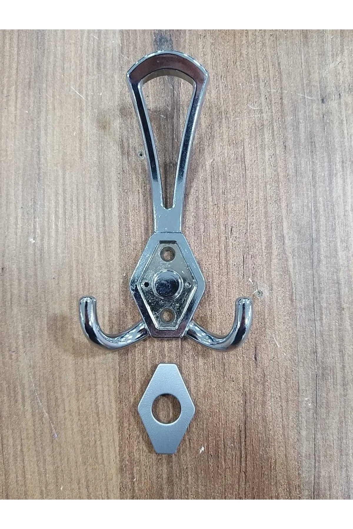 (5 ADET) Mali Portmanto (BÜYÜK) Askılık (KROM GRİ) Vestiyer Havlu Kapı Elbise Askılığı (BÜYÜK) Askı