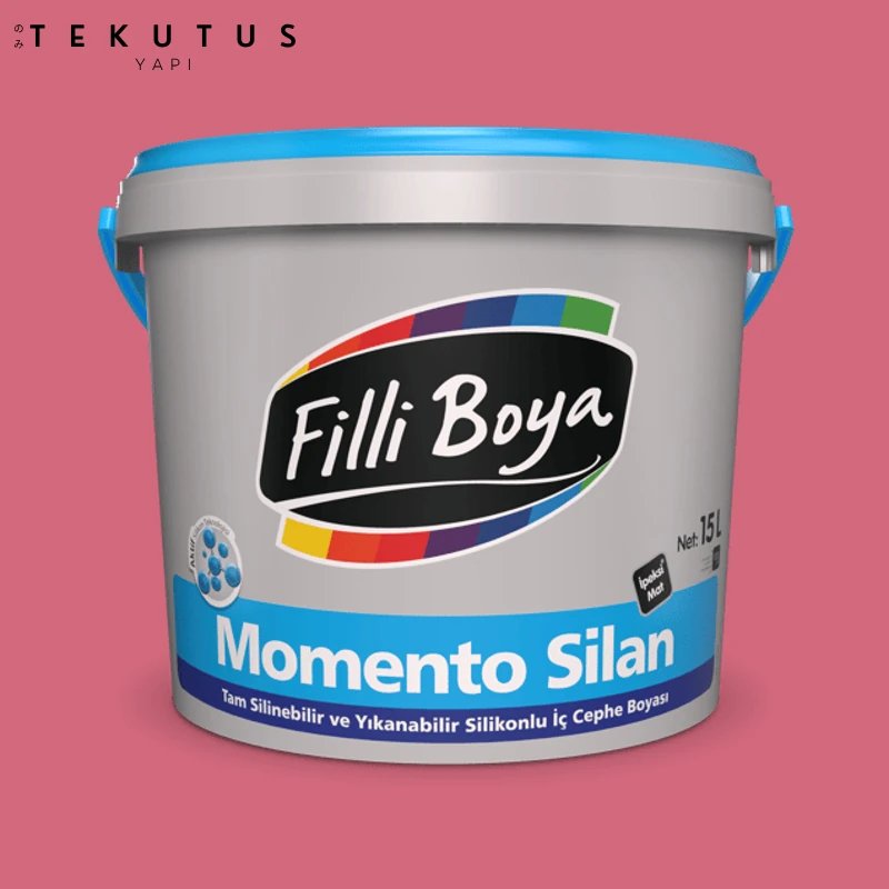 Momento Silan Silikonlu Iç Cephe Boyası 15 L Fuşya Çiçeği