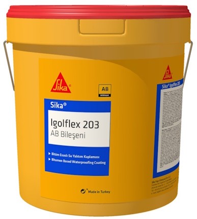 Sika İgolflex-203 - İki Bileşenli, Çimento Ve Bitüm Kauçuk Esaslı Su Yalıtım Malzemesi 32 Kg Set