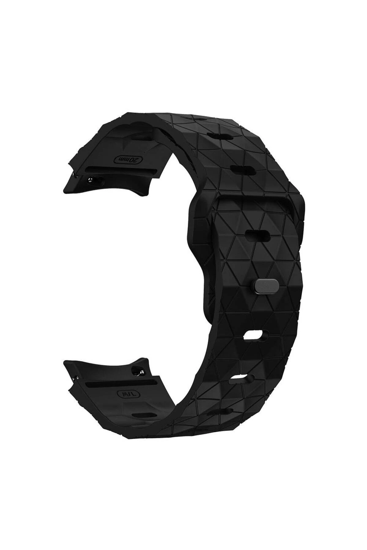 Samsung Galaxy Watch 4 42mm Kordon Kayış Prizma Desen Silikon KRD-116