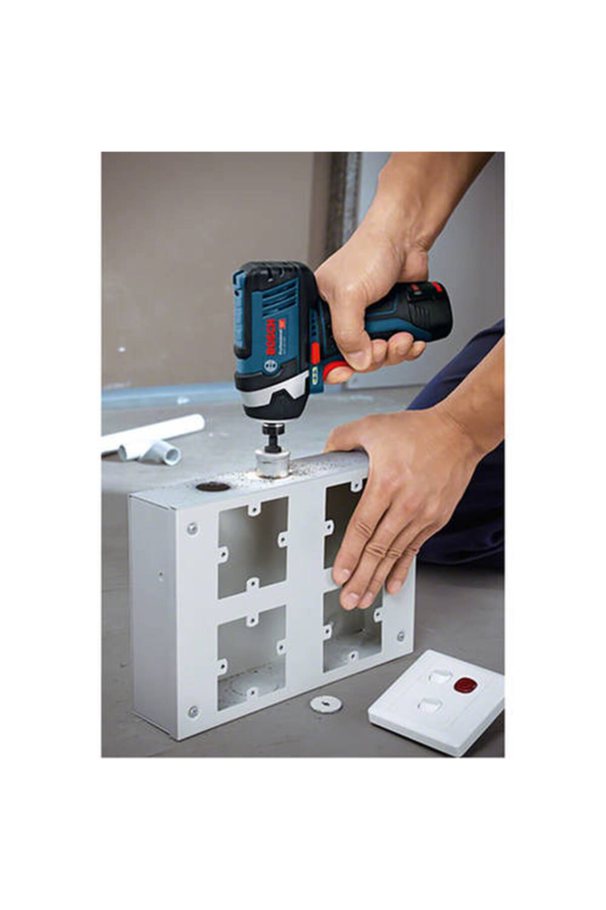 BOSCH Professional Gdr 12v-105 Akülü 12 Volt 2 Ah Çift Akülü Darbeli Somun Sıkma - Çantalı
