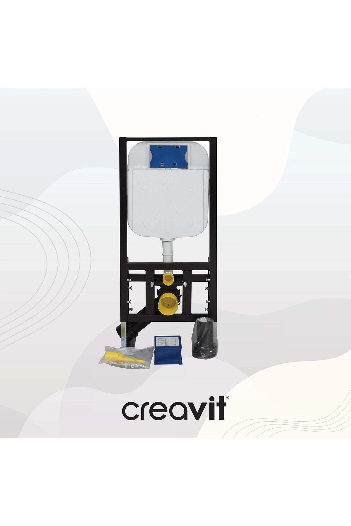 Gömme Rezervuar 3/6 Asma Klozet Duvar Önü Hızlı Montaj