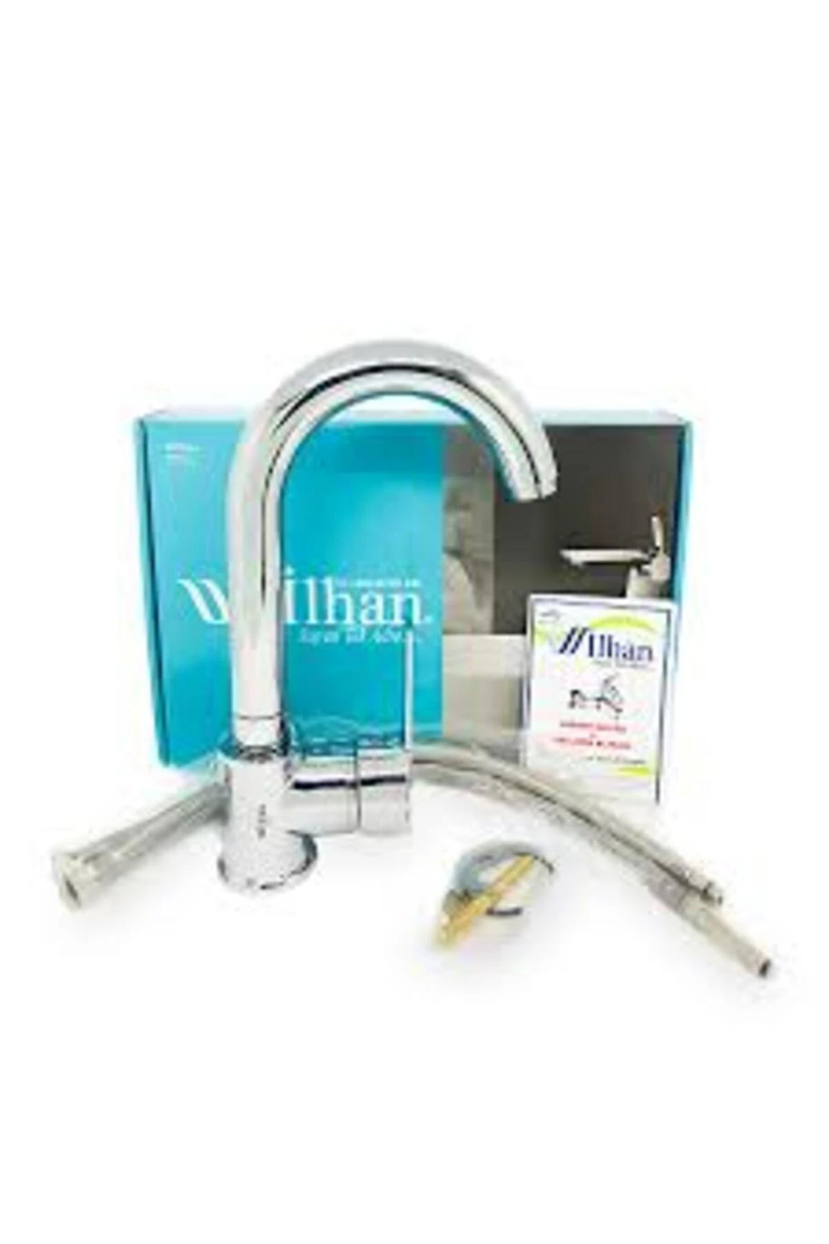 LÜKS DELTA LAVABO KISA KUĞU BATARYA (5263)