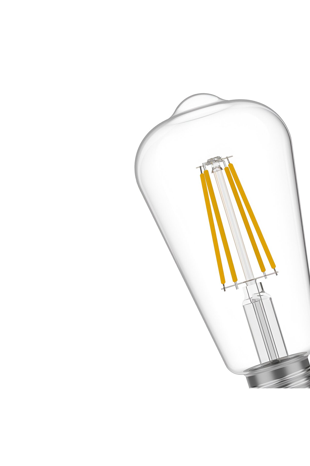 CT-4353 - 8W 3200K Günışığı | LED Filament Rustik Ampul - E27