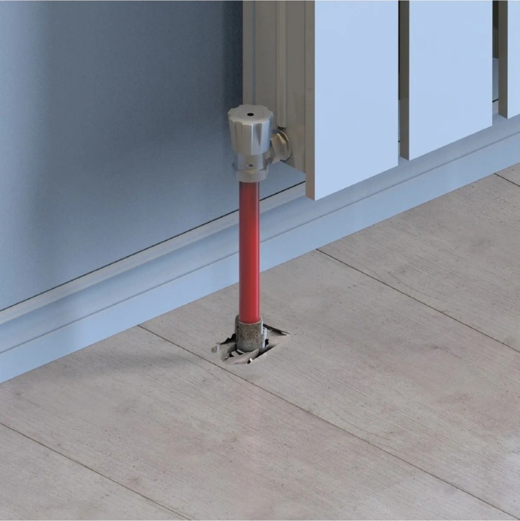 Petek Radyatör Boru Gizleme Ayağı Tekli Petek Aksesuarı 17 cm Beyaz ( 10 Adet )