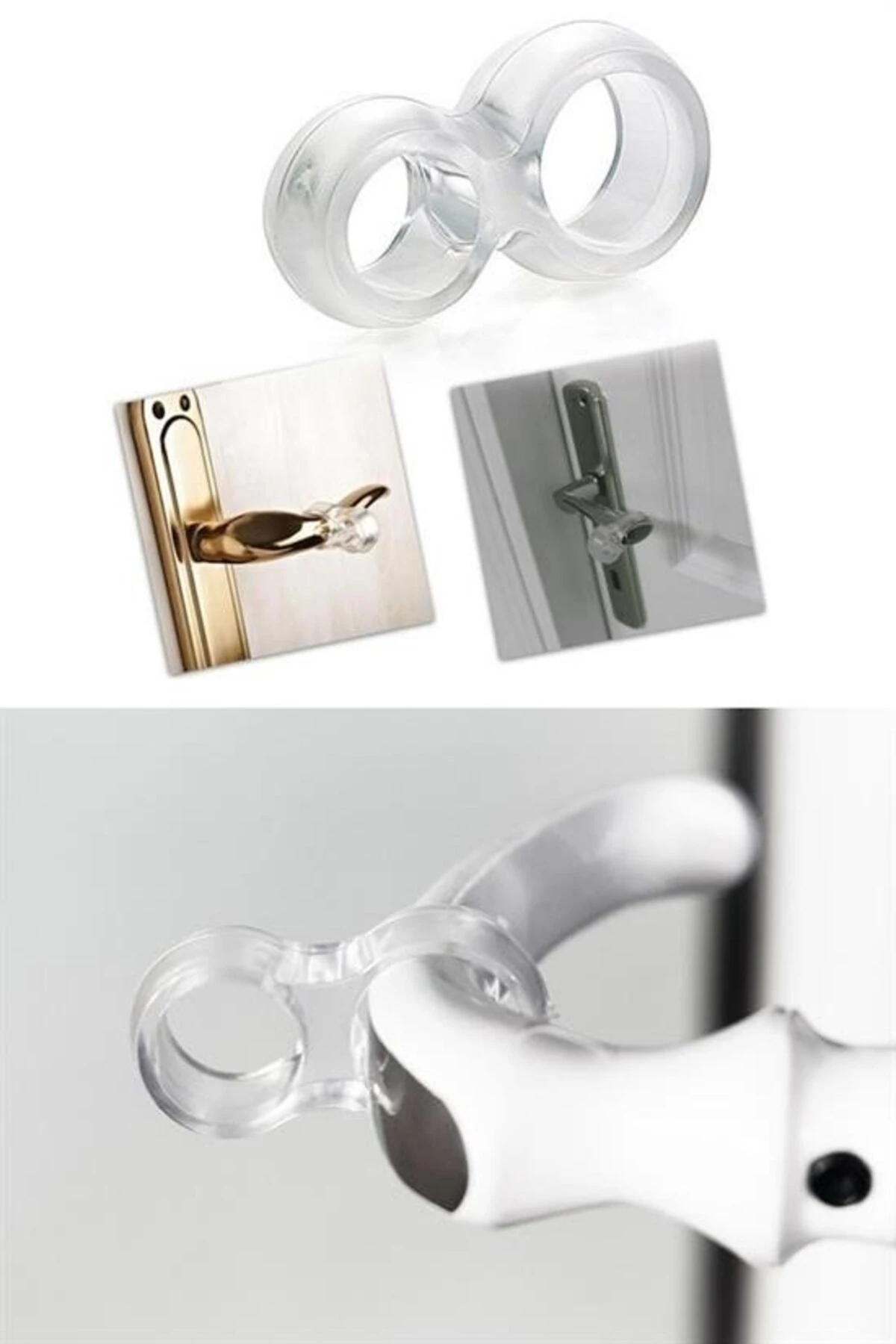 ® Silikon Kapı & Pencere Vurma Önleyici Stoper Kapı Tamponu 4 Adet