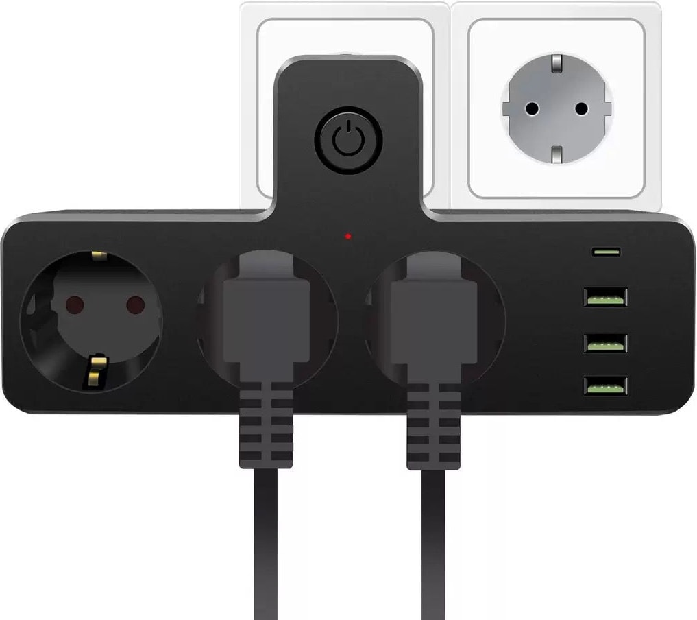 3'lü Termal Akım Korumalı Priz 3xusb 1xtype-C 20W Pd Giriş