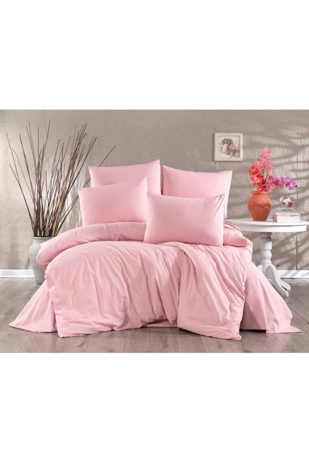 Set -pembe Renk Battal Boy Nevresim Seti