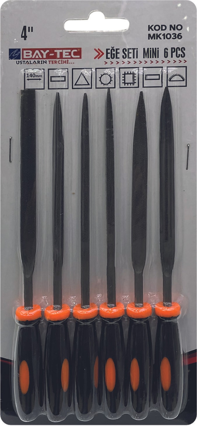 Eğe Seti Mini 6lı Set 4inç
