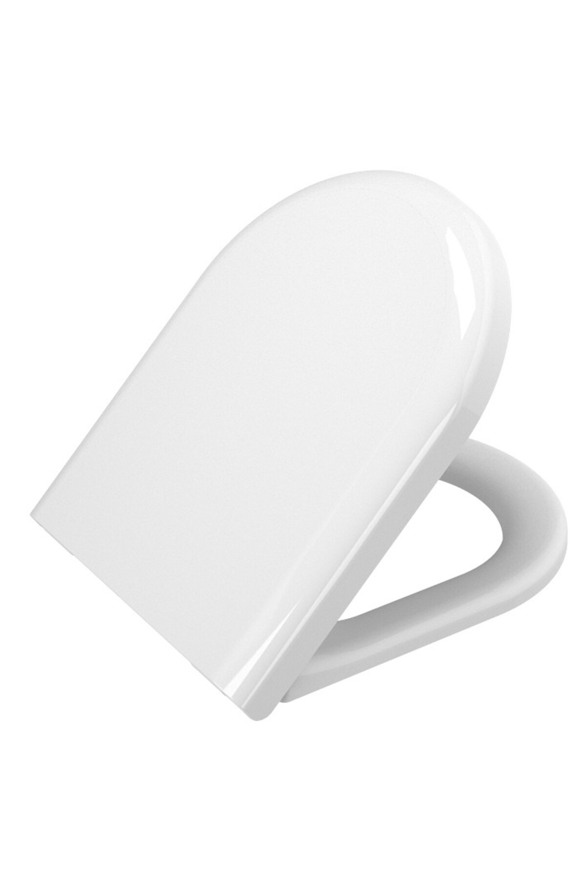 Vitra 85-003-009 Sesyok Klozet Kapağı, Yuvarlak Form, Yavaş Kapanır, Beyaz