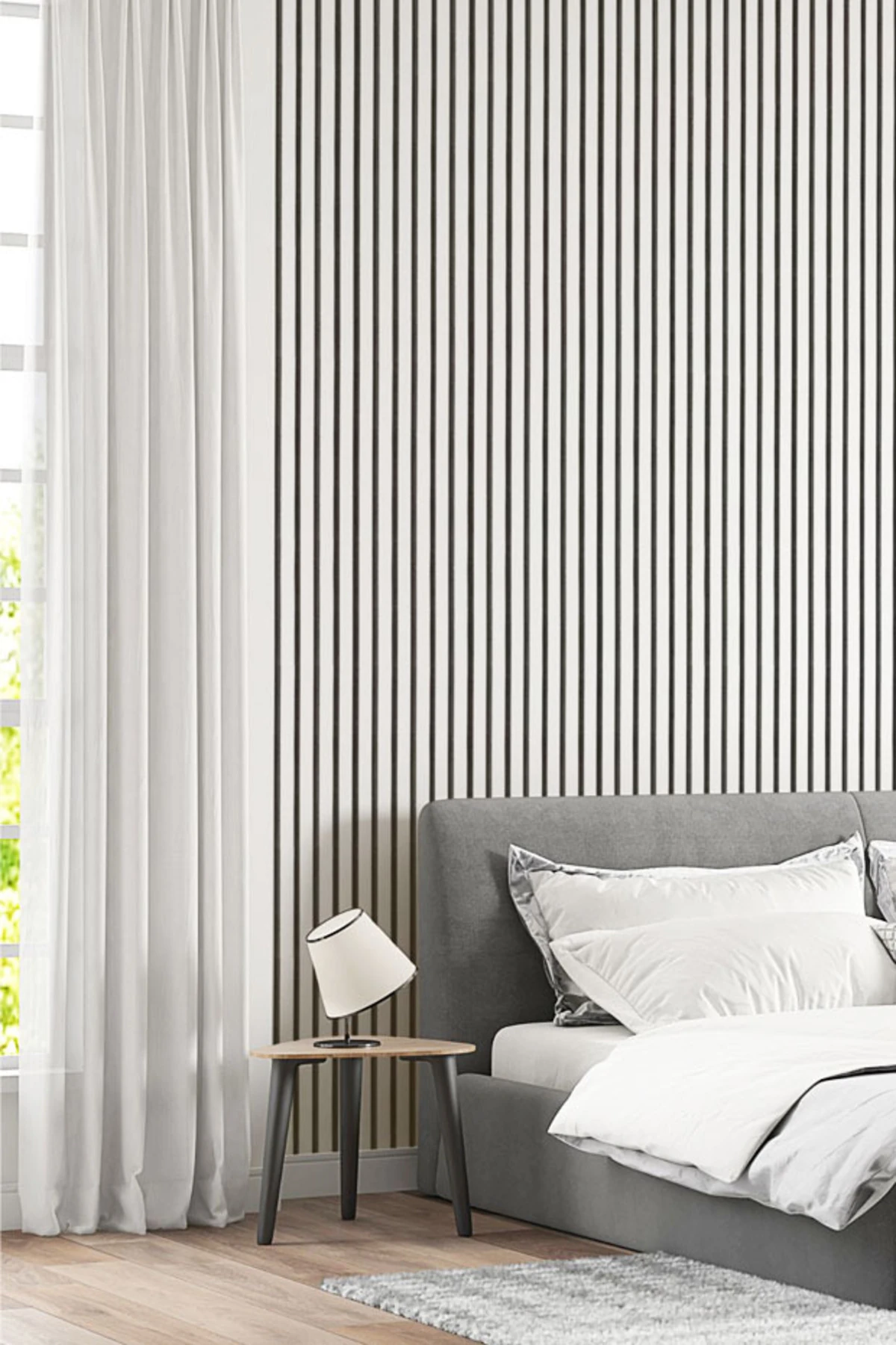 Akustik Duvar Paneli Beyaz 100 x 280 CM 400 GR Keçe