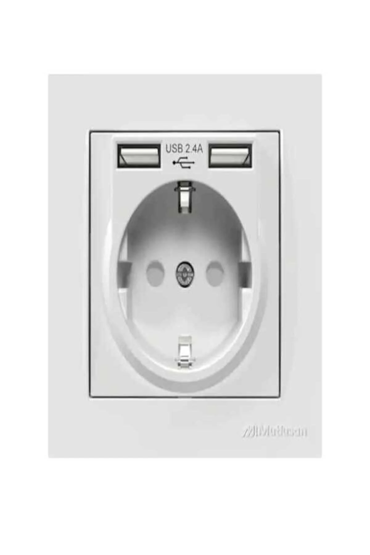 2 Usb Portlu Sıva Altı Topraklı Priz