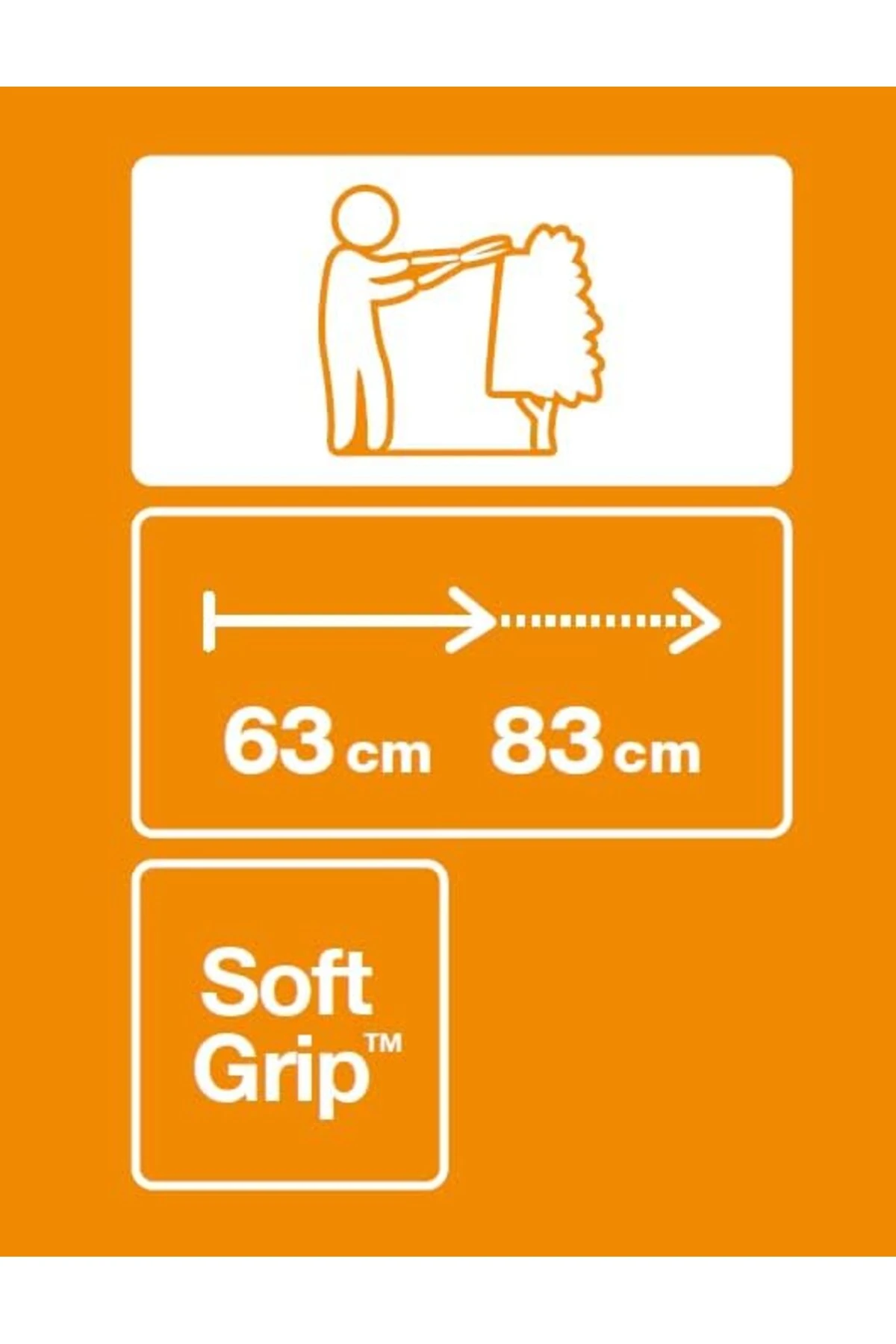 snShop Teleskopik Çit Budama Makinesi, SoftGrip Saplar, Yüksek Kaliteli Çelik Bıçaklar, Uzunluk