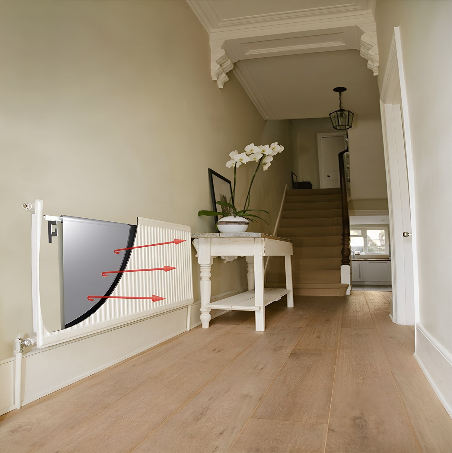 Trendbuy 10MM 3 Adet Isı Yalıtımı Elektrik & Doğalgaz Tasarrufu Kalörifer Petek Arkası Izolasyonu Levhası Yansıtıcı Metalize Alüminyum Yüzey Flexible Özellikte Rulo Şeklini Alabilen Plaka