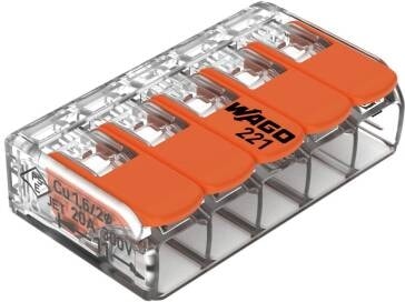 221-415 5'Li Yaylı Tırnaklı Klemens (1 Adet)