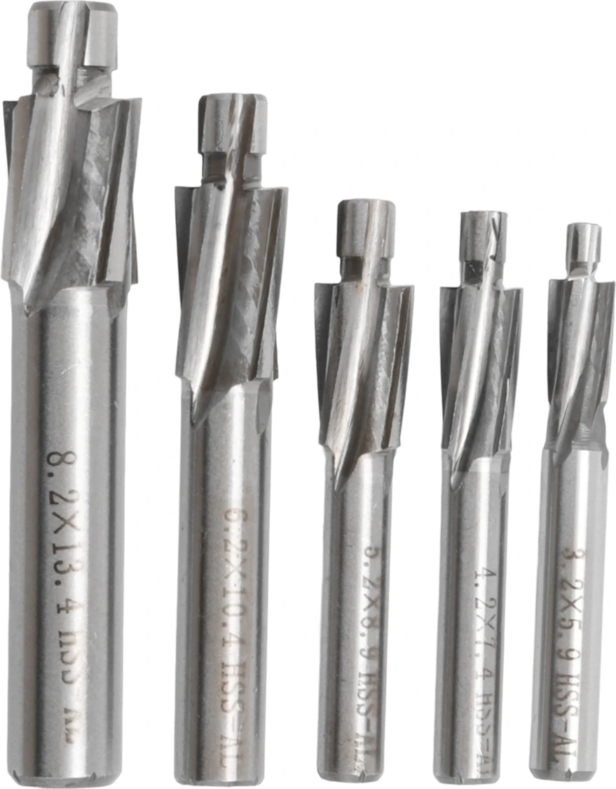 5 Adet Hss Havşa Uçlu Değirmen M3-M8 Pilot Planya Aracı Freze Kesici Havşa Uçlu Frezeler (Yurt Dışından)