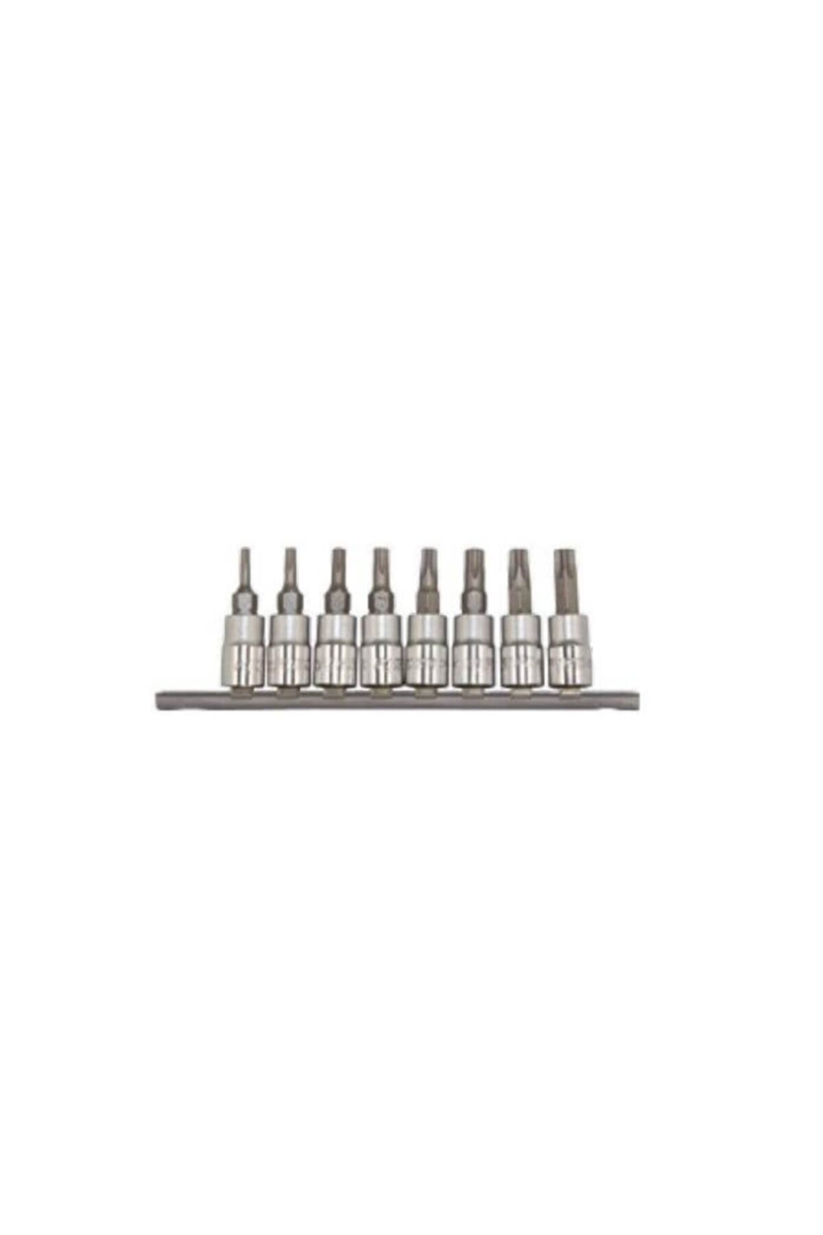 8 Parça 1/4 Lokmalı Delikli Torx Uç Seti