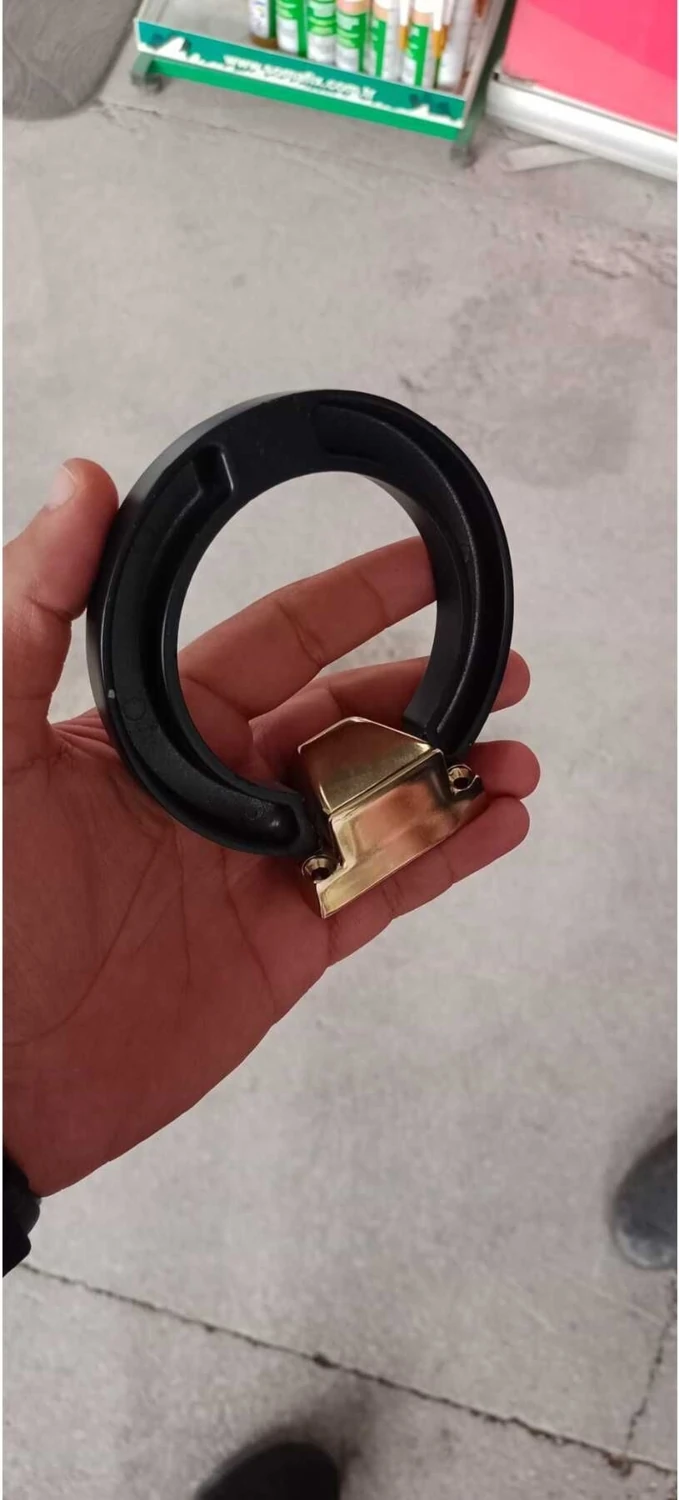 Şık Çelik Kapı Tokmağı, Siyah, Dayanıklı ve Modern Tasarım