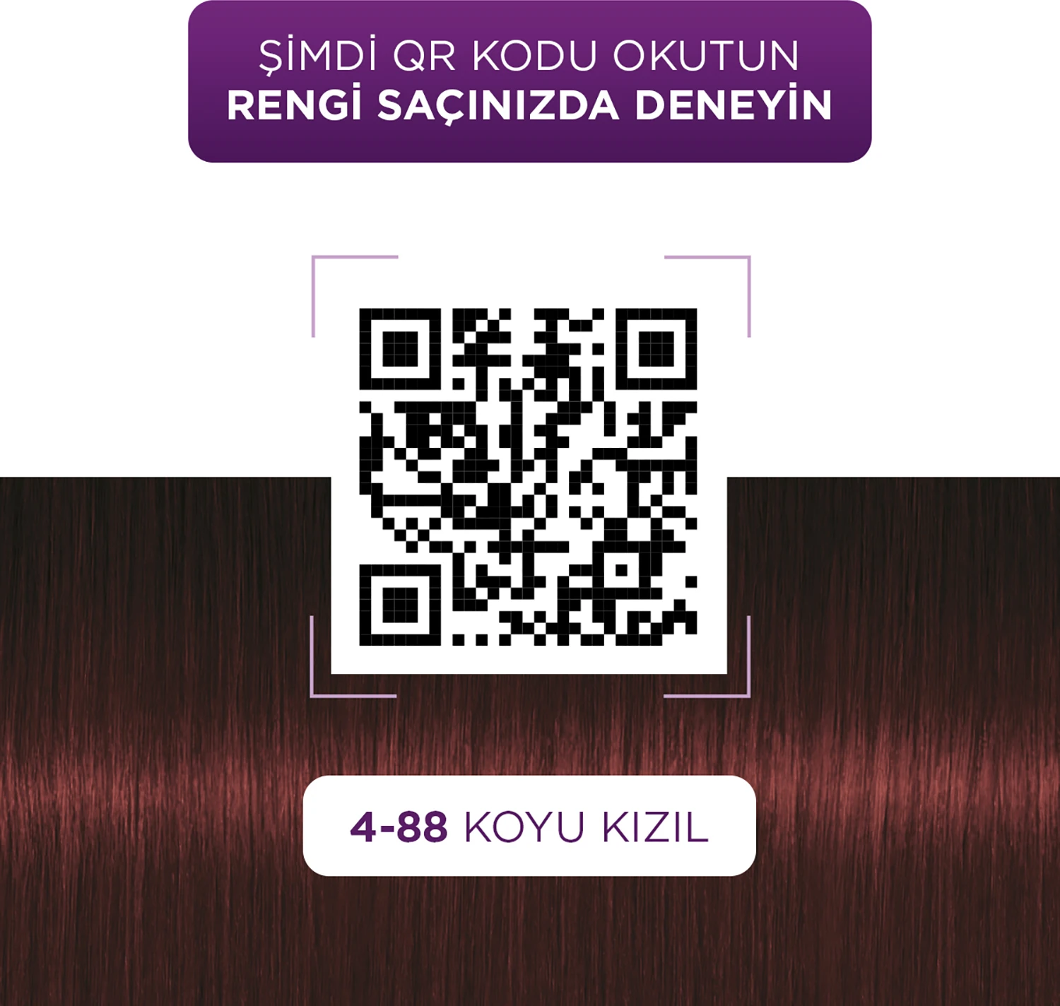 Saç Boyası 4-88 Koyu Kızıl Saç Boyası